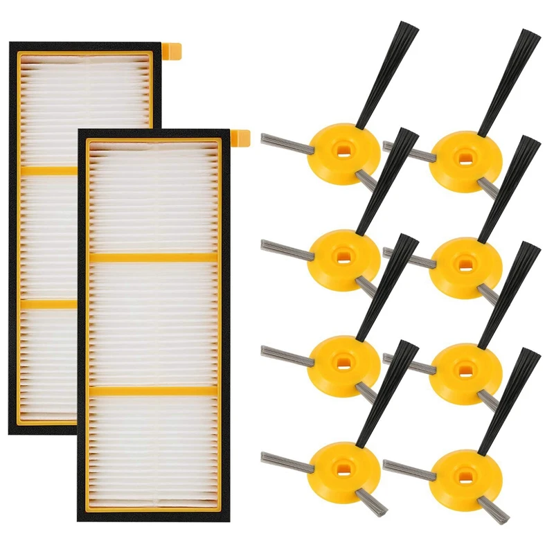 

Replacement Parts Kit For Shark Ion Robot Rv750, Rv720, Rv700, Rv750C, Rv755 (2 Filter + 8 Side Brush)