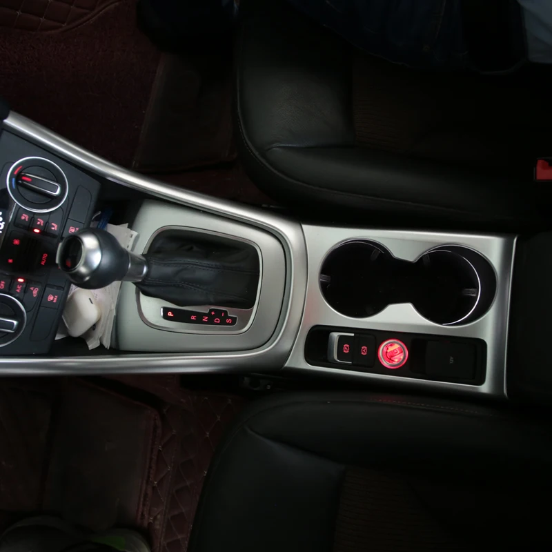 Foal горящий автомобильный хромированный задний держатель для стакана воды защитная крышка Накладка наклейка для Audi Q3 2012- Наклейка s Аксессуары