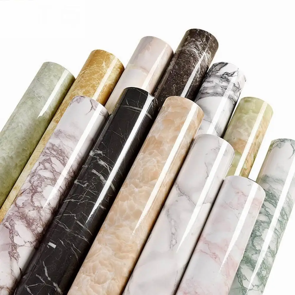 

1M Modern Living Room Furniture Desktop Waterproof Marble Wallpaper Vinyl Self Adhesive Contact Paper Wallpaper Home Decoration