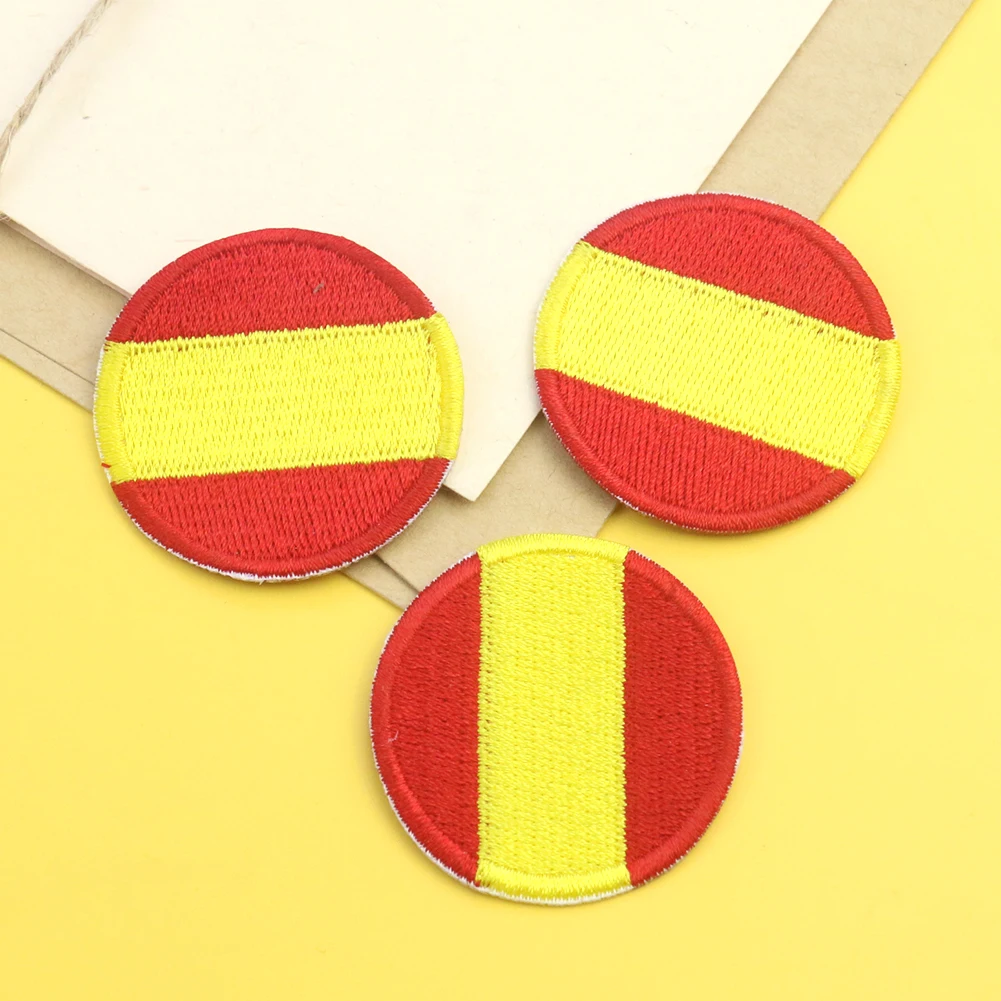 Toppa Ricamata Bandiera Spagnola - Termoadesiva, Per Personalizzare T-shirt, Borse - Foto 8