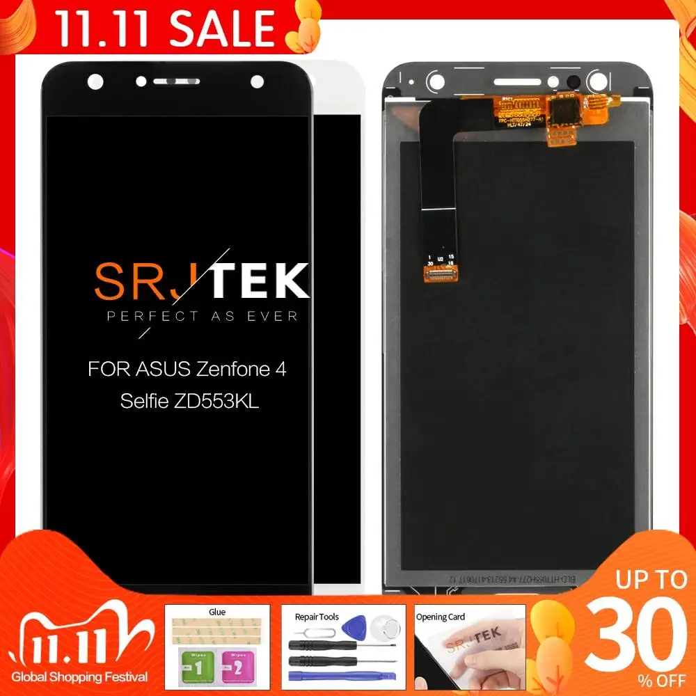 Оригинальный ЖК дисплей 5 дюйма 1280x720 для ASUS Zenfone 4 Selfie ZD553KL дигитайзер сенсорного