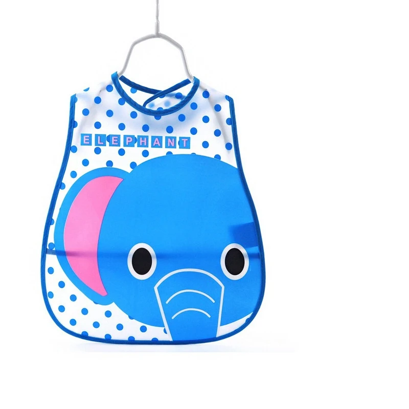 New Baby Bibs Toddler Baberos Bavoir Animals Waterproof Long Sleeve Apron Cartoon Children Feeding Smock Bib Baby Stuff - Цвет: E