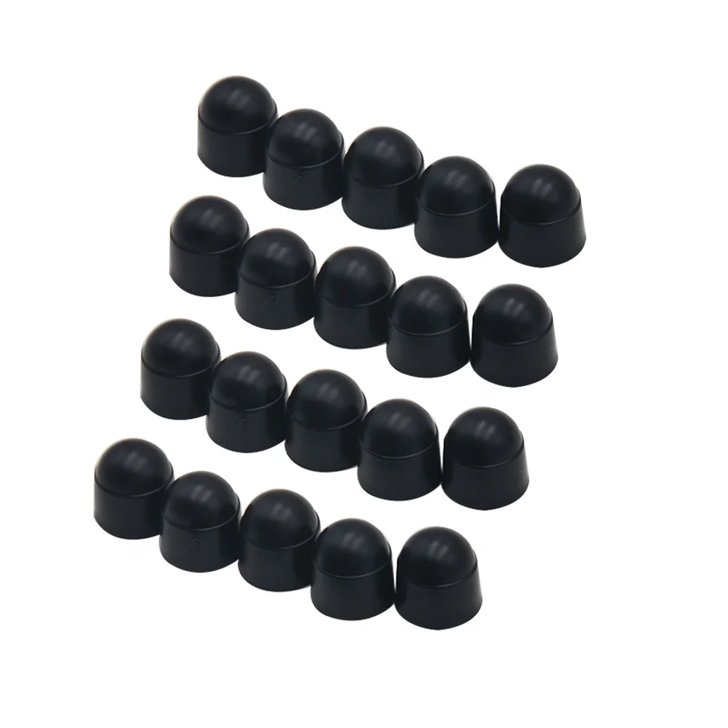 4 x M12 Black Dome Bolt Nut Protection Caps Covers Exposed Hex 19mm Spanner 