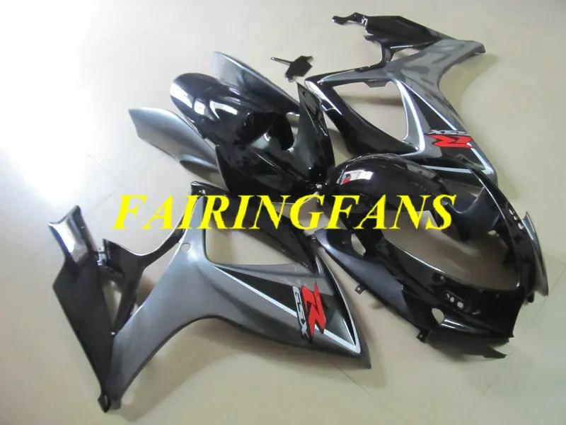 Литья под давлением обтекатель тела комплект для GSXR600 750 K6 06 07 GSXR 600 GSXR750 2006 2007 серый черный Обтекатели кузова+ подарки SC77