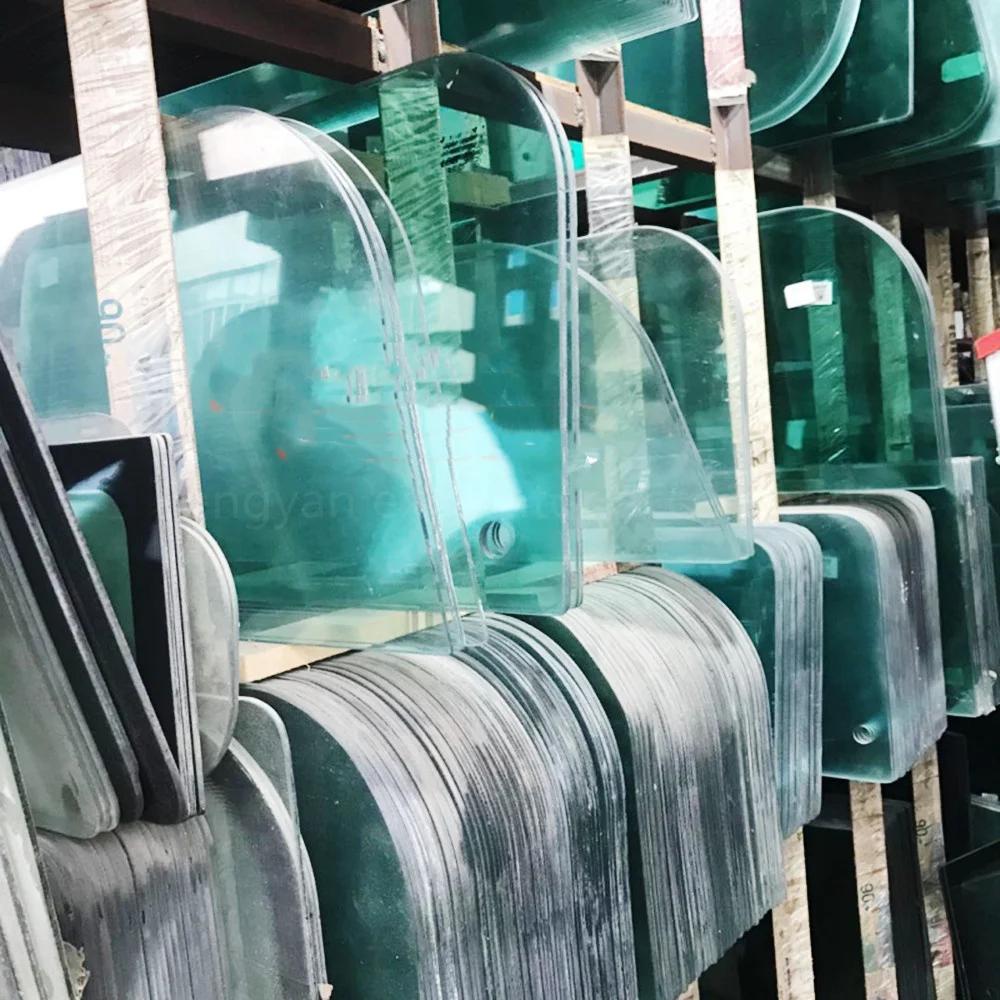 Excavator glass parts Daewoo Hitachi Kobelco Kato Sumitomo Sany SWE Liugong Komatsu windshield tempered glass cab loader
