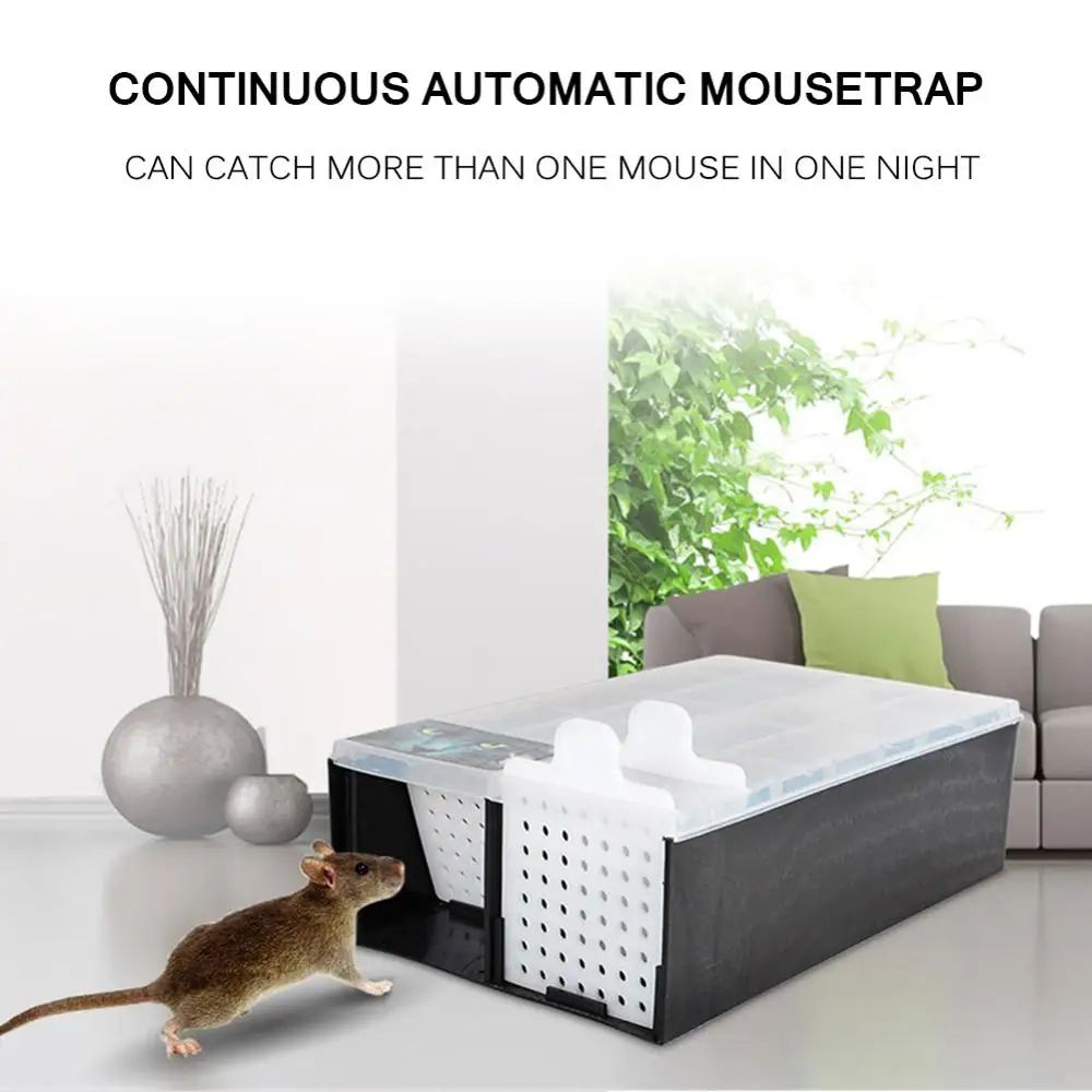 

Household Mouse Trap Automatic Continuous Mousetrap Reusable Catch High
