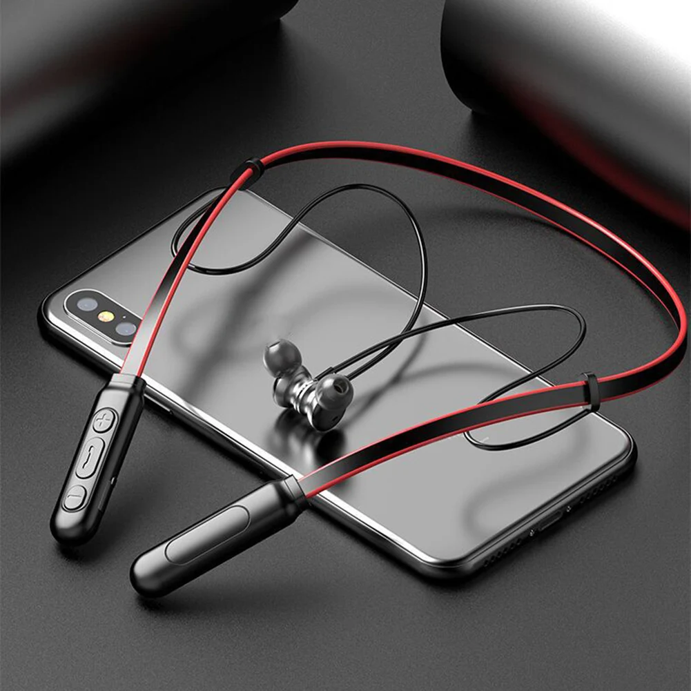 Q9 Bluetooth наушники магнитные Беспроводные Bluetooth 4,2 шейные наушники-вкладыши спортивные наушники 100 шт./партия