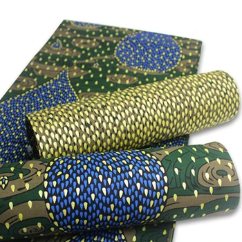 

New Nigerian African Golden Wax Fabrics Cotton Print Rapper Batik Ankara High Quality Veritable Material