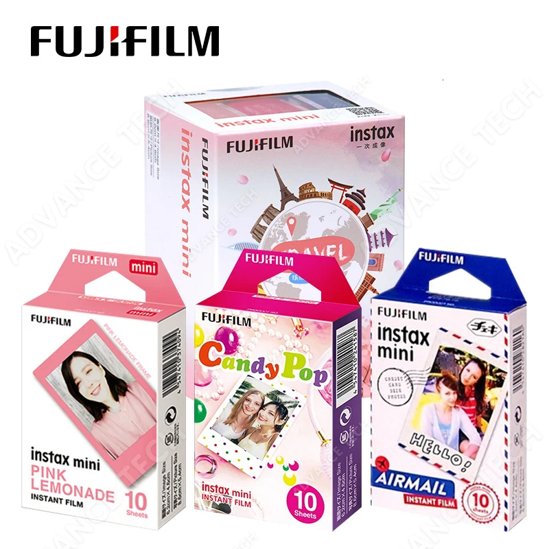Дорожная 30 листов Fujifilm Instax mini 9 пленок белый край 3 дюйма для мгновенной камеры 7 8 25