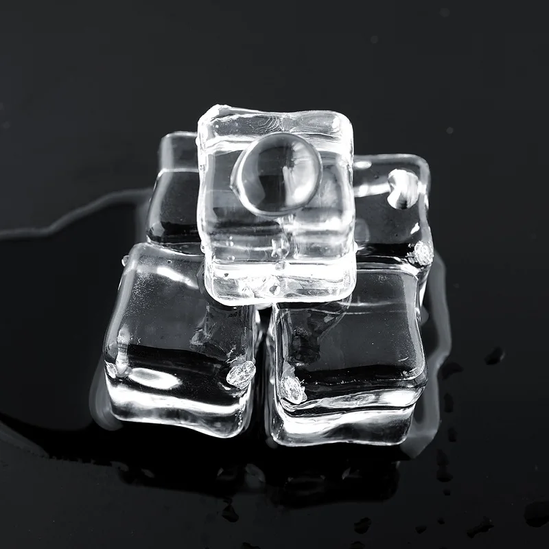 16 шт. искусственный лед кубики многоразовые искусственные прозрачные акриловые хрустальные кубики виски напитки дисплей фотографии реквизит Свадебная вечеринка Декор
