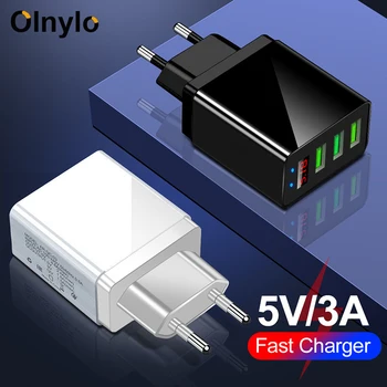 

3 Ports USB Charger 3.1A EU US Plug Fast Charging LED Display Smart Mobile Phone Charger For iPhone 11 Pro Samsung Xiaomi Tablet