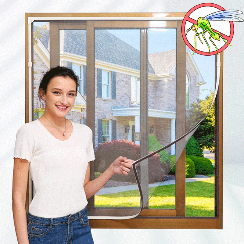 

Adjustable DIY Magnetic Window Screen Windows Removable Washable Invisible Fly Mosquito Net Customize Screen Kit Inset Air Tulle