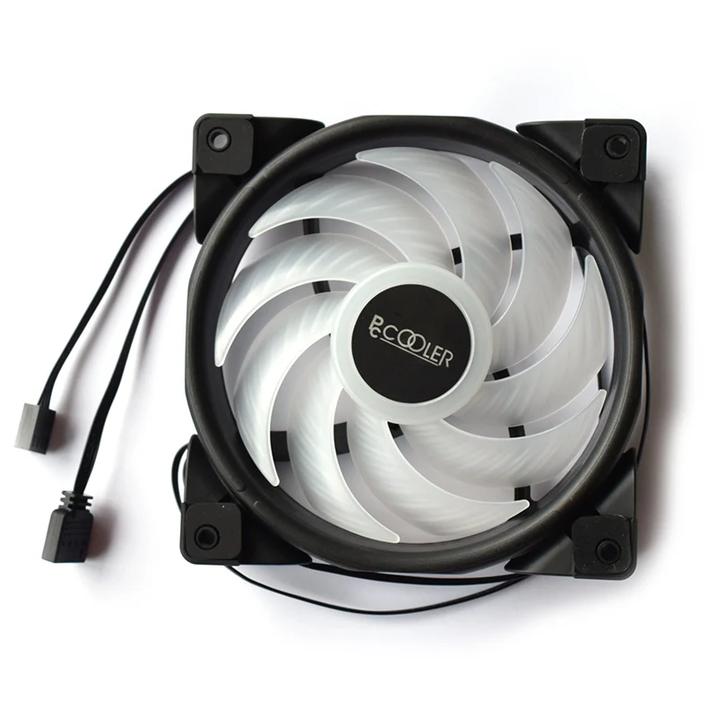 Pccooler HALO RGB 12 см 12 В 4pin RGB PWM тихий вентилятор 120 мм корпус компьютера вентиляторы охлаждения cpu охладитель жидкостного охлаждения запасная крыльчатка