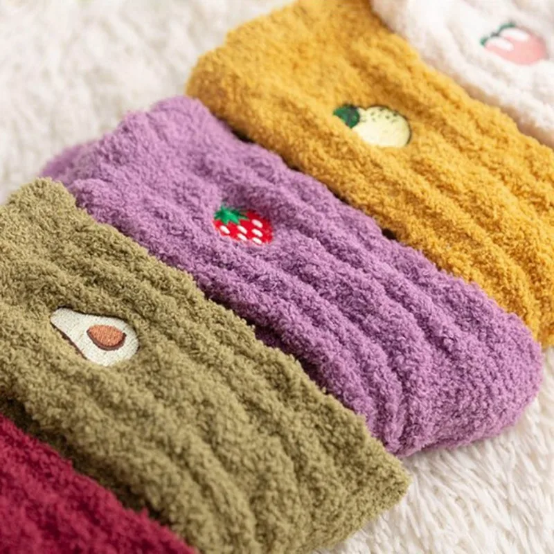 Милые кавайные носки для девочек с мультипликационным принтом фруктов, авокадо, банан, вишня, персик, meias, корейские забавные носки с вышивкой в стиле Харадзюку