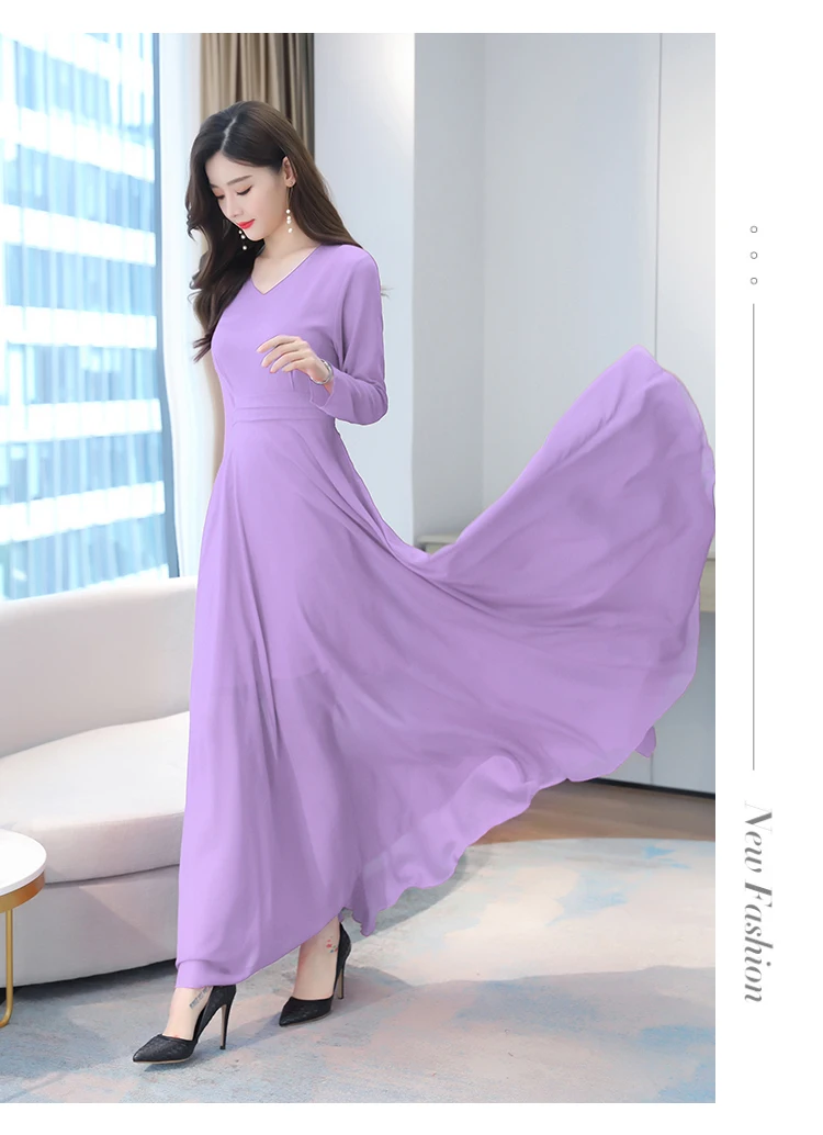 Autumn Winter Vintage Chiffon Boho Midi Dress 2020 4XL Plus Size Sexy Casual Maxi Dresses Women Party Long Sleeve Black Vestidos