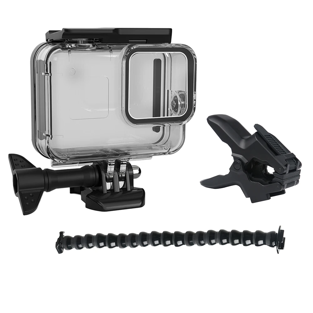 60 м подводный водонепроницаемый чехол для GoPro Hero 8 защитный чехол Корпус черный объектив камеры фильтры 60 м Дайвинг Плавательный набор