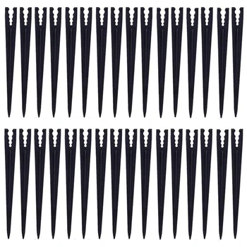

(100-Pack) 1/8-1/4 Inch Universal Drip Tubing Hold Stakes for Irrigation, Greenhouse, Garden, and Hydroponics Gg