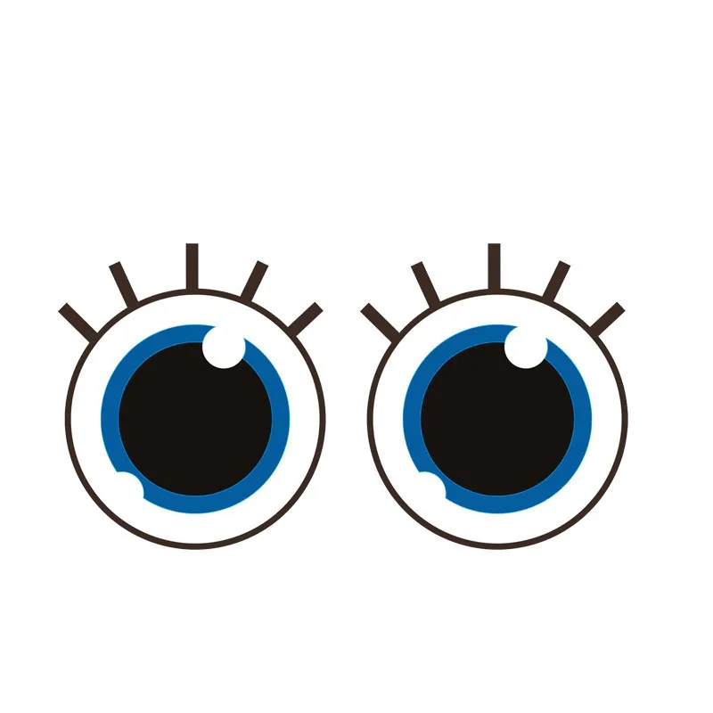 

Reflective Cute Eyes of Innocent Reflective Car Sticker Decals for Bumper Window Laptop Other Vehicle Car Accessories KK16*9cm