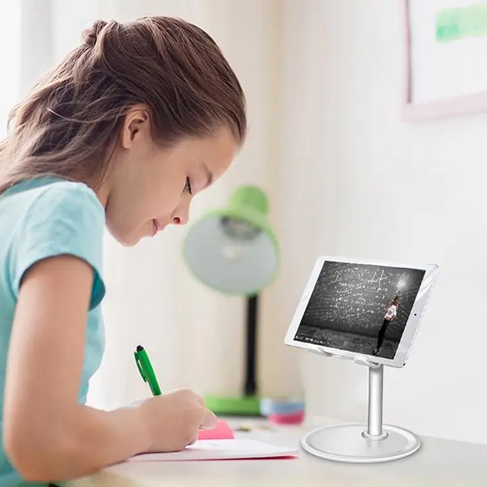 Portable Practical Angle Adjustable Desktop Tablet For Tablet, For Home Stand Phone Silver, Black Stand