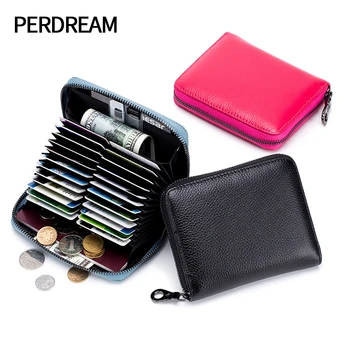 

Organ card holder rfid anti-scanning multifunctional men and women anti-demagnetization card sleeve leather