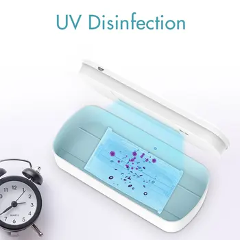 

UV Sterilizer Box UV Phone Sanitizer UV-C Light Disinfection Sterilizer for Mask Smartphone Earphone Watch UV Disinfection Box