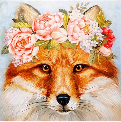 Небесно-голубой 5D DIY Алмазная картина собачка котенок цветок животное вышивка крестиком украшение дома - Цвет: Небесно-голубой