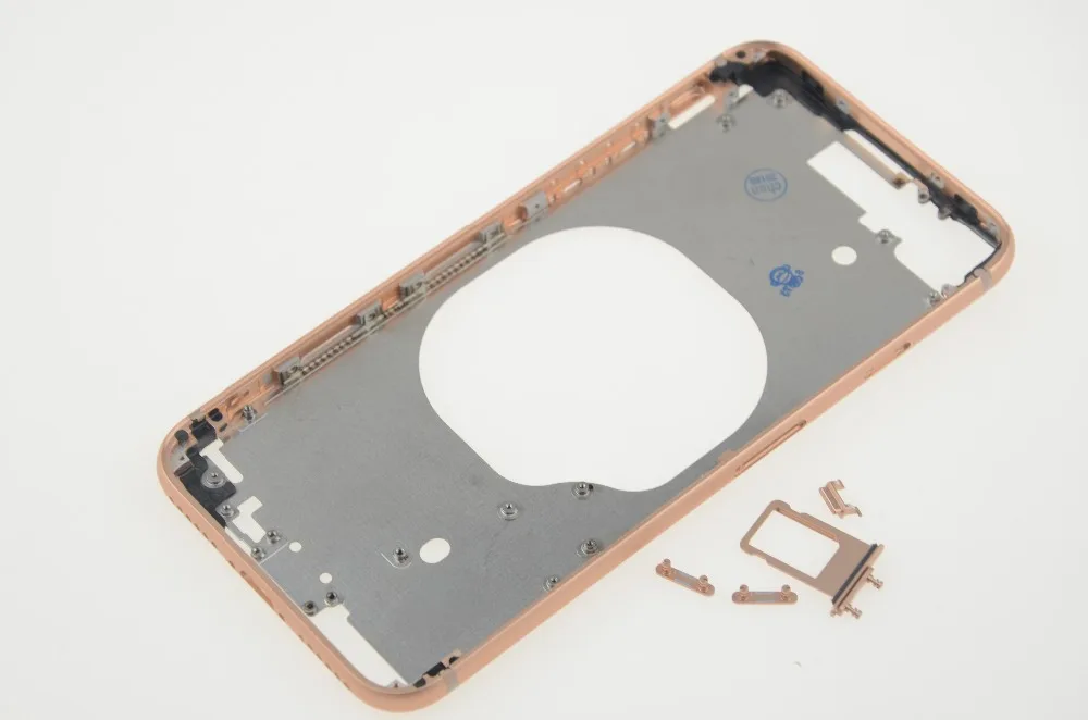 AAA для iphone 8 8G 8 Plus 8 P средняя рамка Корпус Шасси передняя рамка+ ключ для боковой кнопки Ремонт для iphone X Корпус чехол
