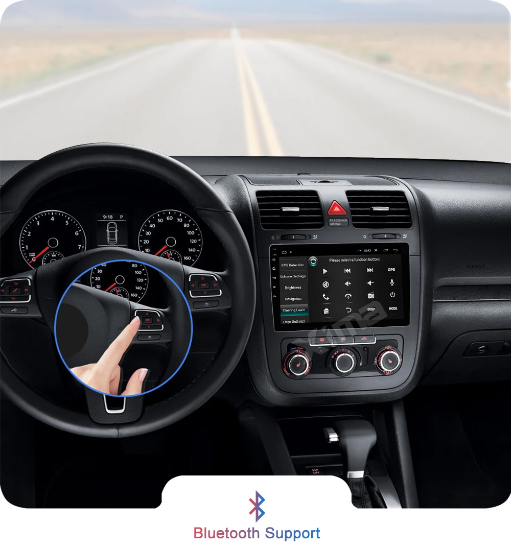 Android 9,0 автомобильный Радио gps мультимедийный плеер для Volkswagen Skoda Octavia golf 5 6 touran passat B6 polo tiguan jetta Bora rapid