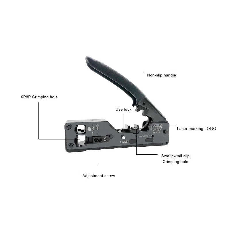 Обжимные сети Rj45 Инструмент Телеком Обжимные Щипцы для Rj45 Cat7 Cat6A Cat6 Cat5 Rj11 Rj12 Модульные вилки металлические плоскогубцы инструмент