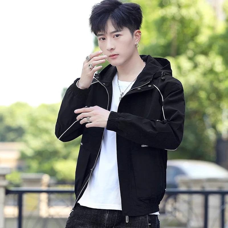 

MEN'S Coat 2019 New Style Korean-style Trend Autumn Loose-Fit Handsome Tooling Jacket Baseball Clothes Men'S Wear Spring And Aut