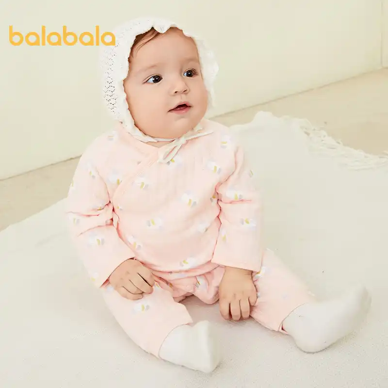 Balabala赤ちゃんのジャンプスーツ冬の新0 1歳のベビーロンパース快適な暖かいワンピースホーム服 Aliexpress