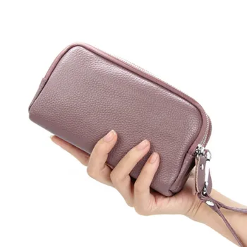 

Women's Wallet New Wallets Female Wallet Leisure Purse Three-layer Ladies Clutch Bag Long Wallet Multi-function Lychee Phone Bag