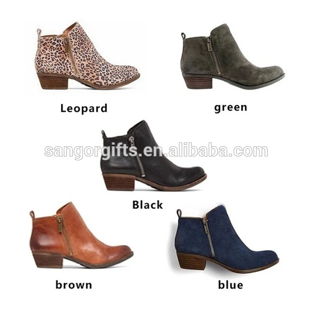 Winter Boots Winter Women Big Size Buckle Strap Ankle Boots Faux Suede Slim Boots Fashion Shoes Women Shoes