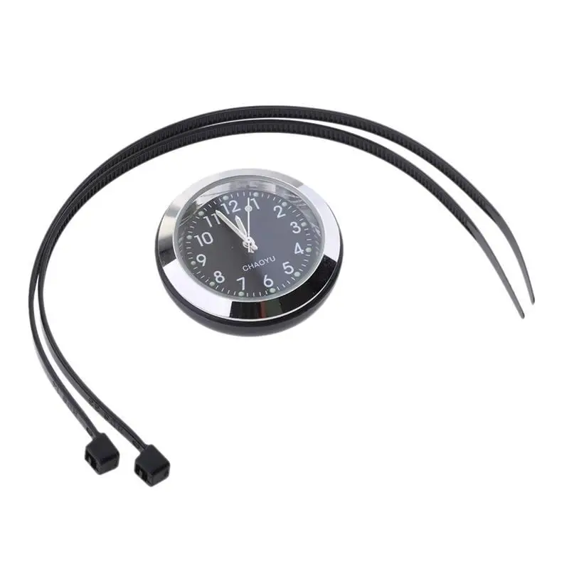 Skup 1 zestaw kierownica motocykla Dial zegar montażowy zegarek świetlny i pasek dla Yamaha Honda Suzuki quad atv itp moto akcesoria