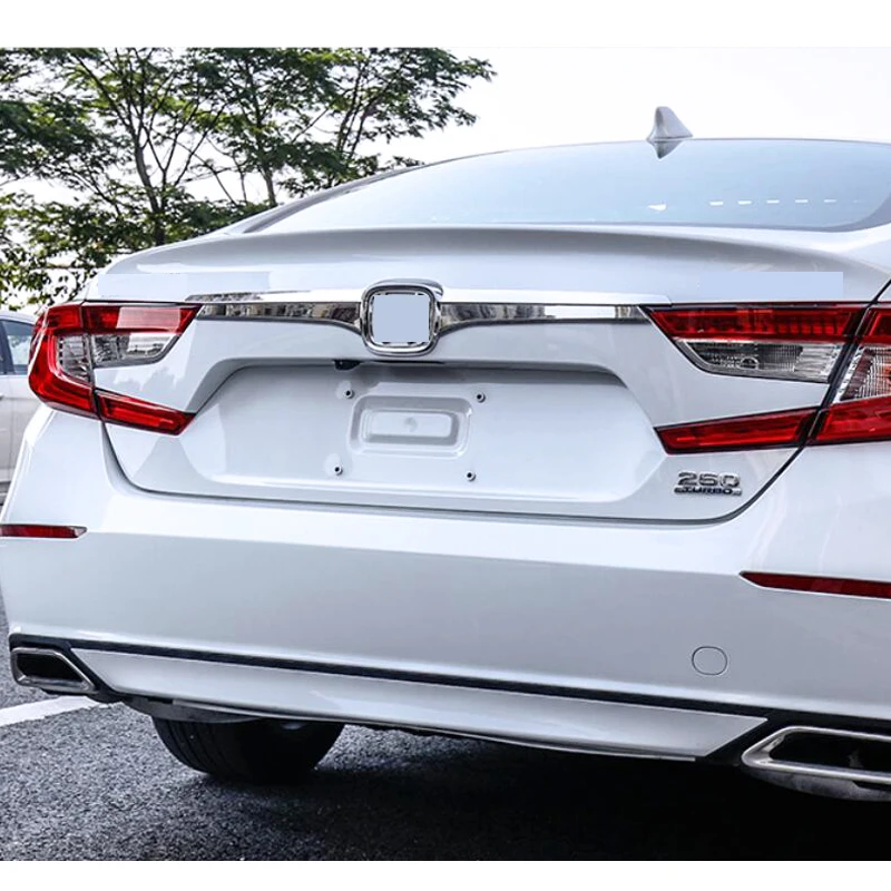 Для Honda Accord 10th Задняя Крышка багажника с логотипом крышка двери багажника формовочная накладка защитная полоса ABS аксессуары для автомобиля