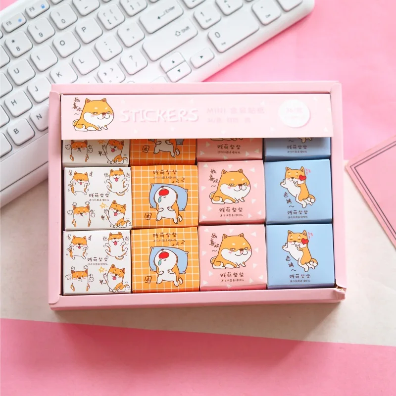40 шт./лот наклейки для дневника Shiba Dog Bullet Journal Washi милые канцтоваров скрапбукинга