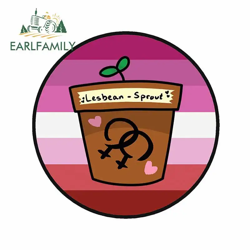 EARLFAMILY 13 см x 12 7 для растений причудливое лобовое стекло автомобильные наклейки