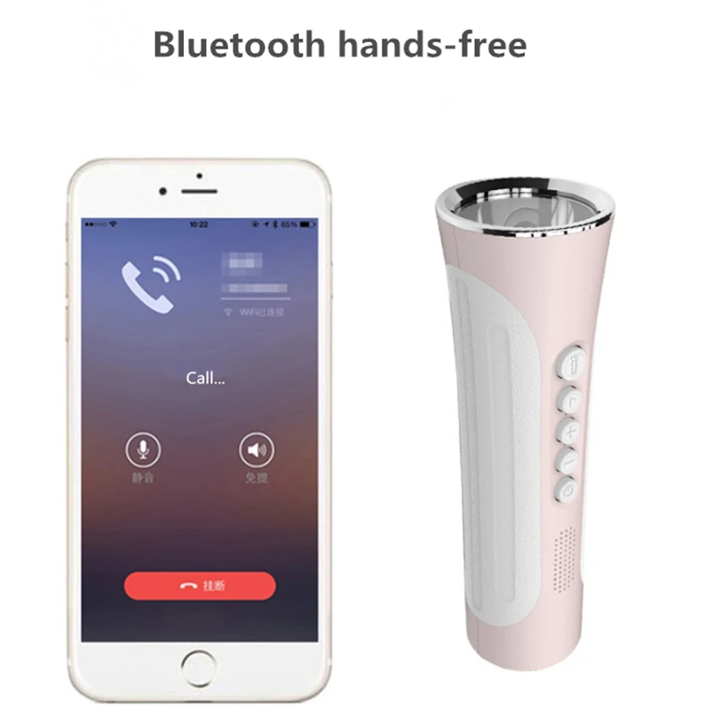 Многофункциональный беспроводной Bluetooth динамик Портативный Громкая связь динамик со светодиодным фонариком поддержка PowerBank TF для верховой езды кемпинга