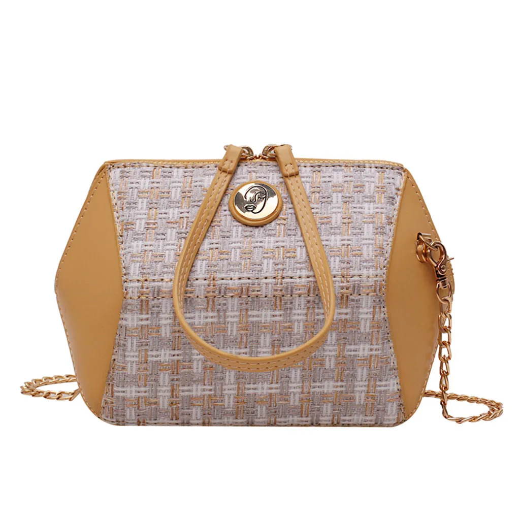 

Women's Bag Woven Bucket Bag Shoulder Bag Color Stitching Crossbody Bag Travel Messenger Bag Recyclable Shopping Bag 0102