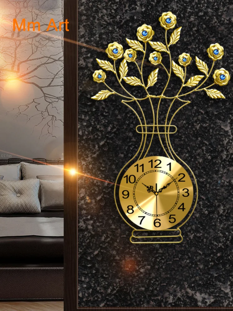 

Американские часы в виде вазы, настенные часы, креативные часы в Северном Европейском стиле, индивидуальная Мода