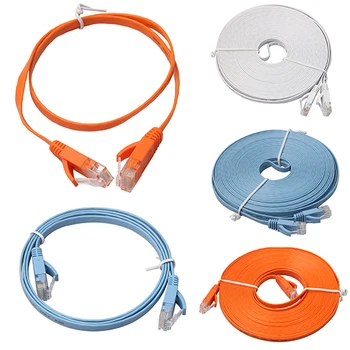 

CAT6 Flat Ethernet Cable RJ45 Lan Cable Networking Ethernet Patch Cord for Computer Router Laptop 0.5M/1M/2M/3M/5M/8M Length