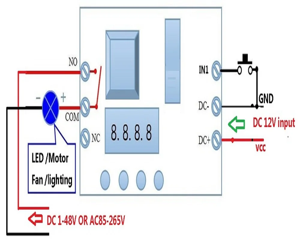 CE030_W DC 12V DC Многофункциональный самоблокирующийся релейный таймер цикла PLC модуль переключатель времени задержки