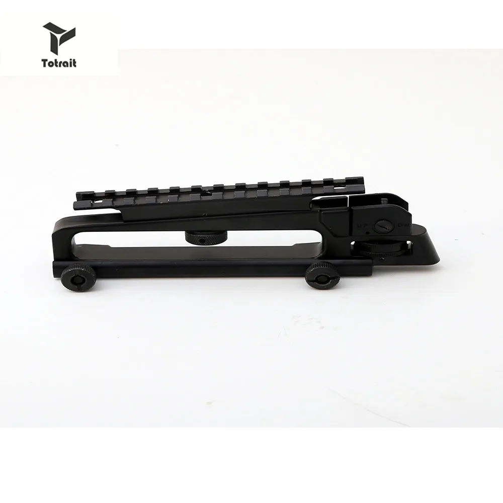 

TOtrait AR15 Metal Detachable Adjustable Carry Handle Quick Release mount with Aperture A2 front rear sight for Tactical M4 M16