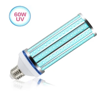 

110V/220V 60W UVC Germicidal Light UV Ultraviolet Sterilizing E27 Corn Bulb Lamp Intelligent Remote Control 195 Lamp Beads
