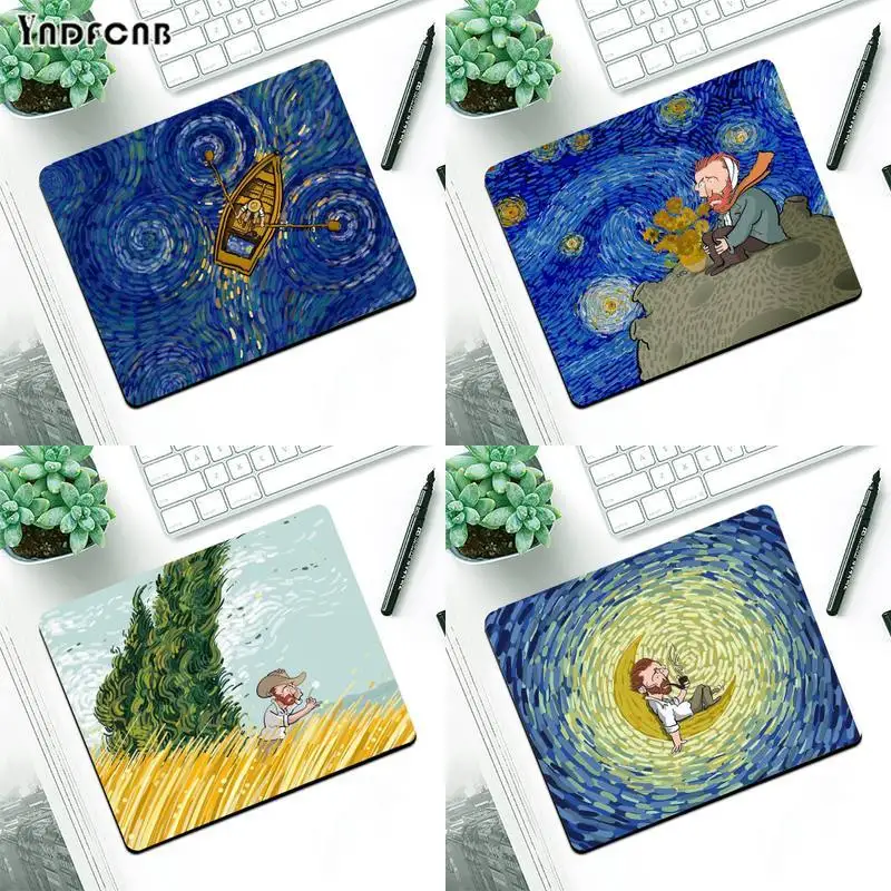 

Life of Vincent van Gogh Art Large Mouse pad PC Computer mat Small Pads Rubber Mouse Mat MousePad Desk Gaming Mousepad Cup Mat