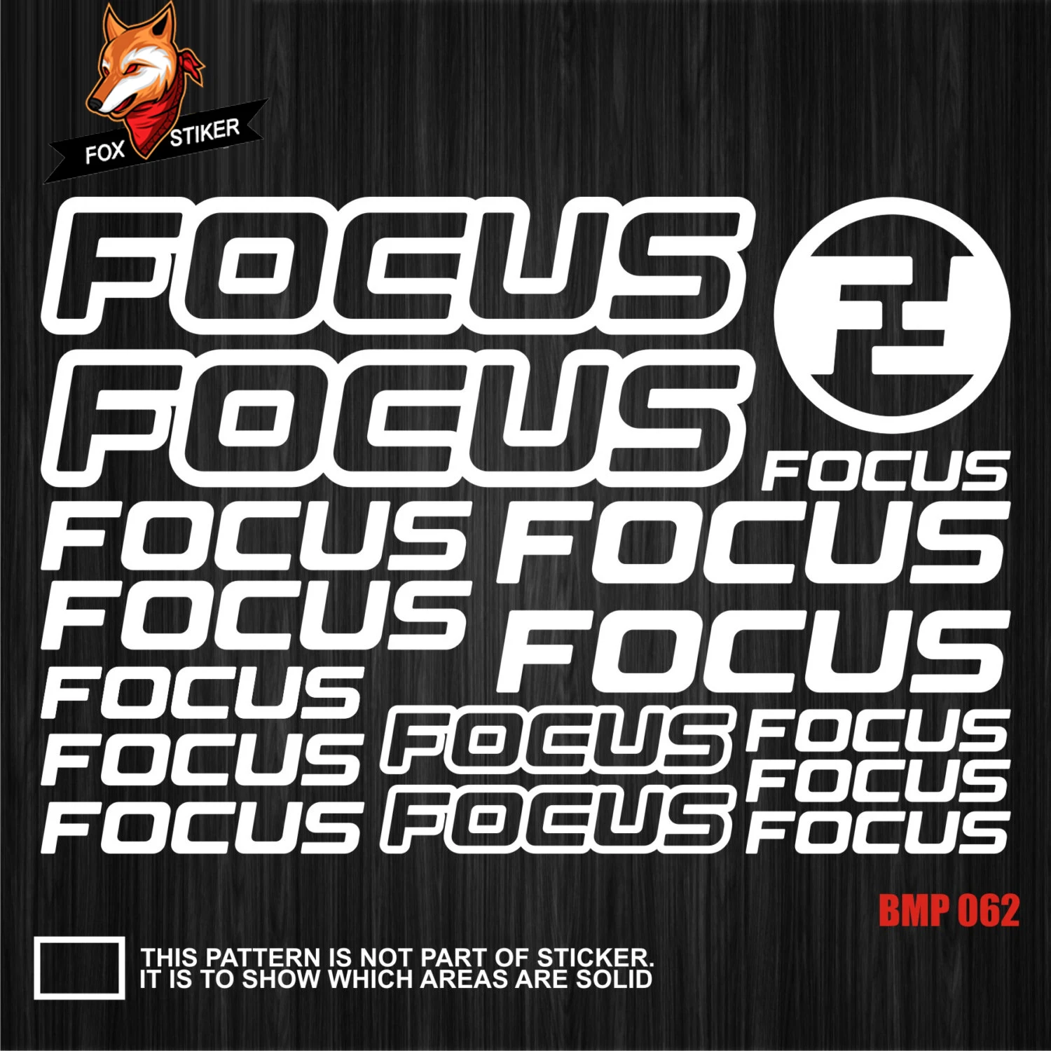 Road Bike Mountain Bike Bicycle Frame Stickers MTB Track Bike TT Bike Cycle Decal Reflective Stickers for F0CUS Stickers