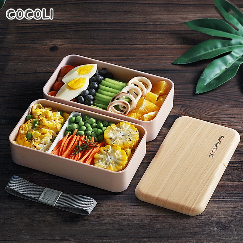 Ланч-бокс, контейнер для еды, портативный, Bento Lancheira, герметичный, с отделениями, ланчбокс для детей, школы, офиса, кухни, посуда