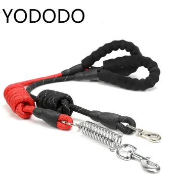 

Pet Supplies Dog Leash Reflective Nylon Leash EVA Foam Handle Is Soft And Comfortable Shock Absorber Spring Metal Lock Leashes