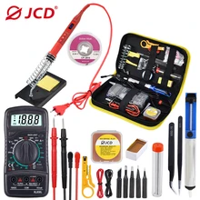 

JCD Soldering Iron kits With Digital Multimeter 100W 220V/110V Multi-function Button Solder Station Adjustable Temperature 908U