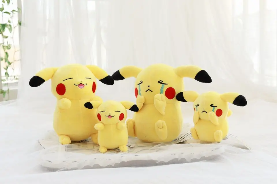 Takara Tomy Покемон Милый Пикачу, плюшевая игрушка, каваи, аниме, мягкие милые подарки для детей